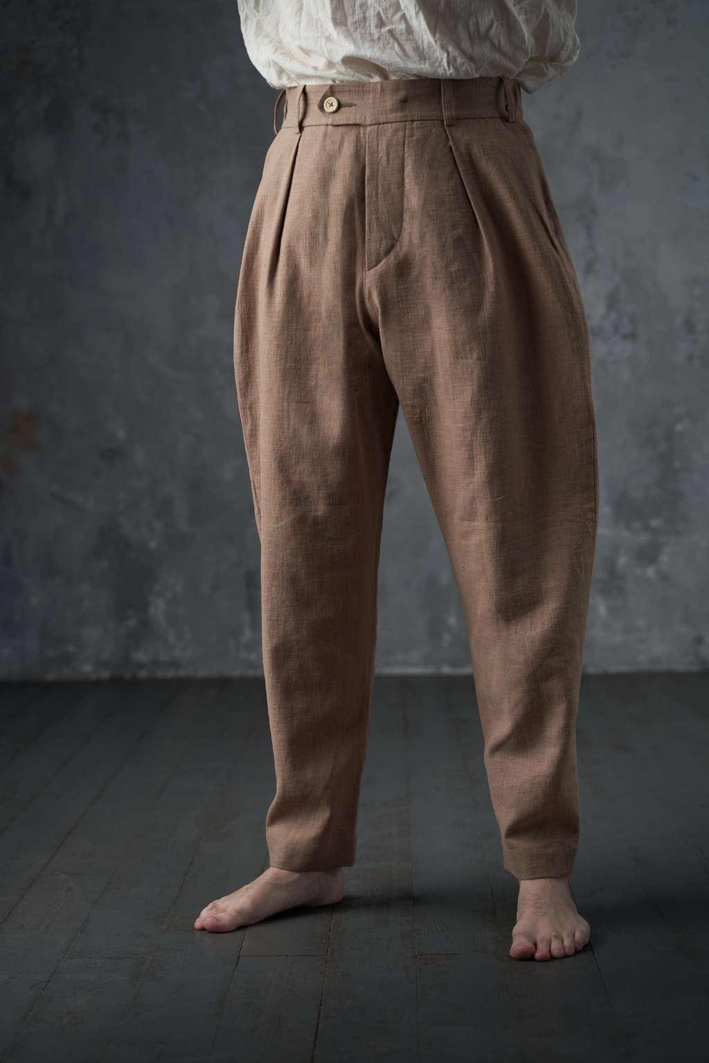 Tan basic trousers