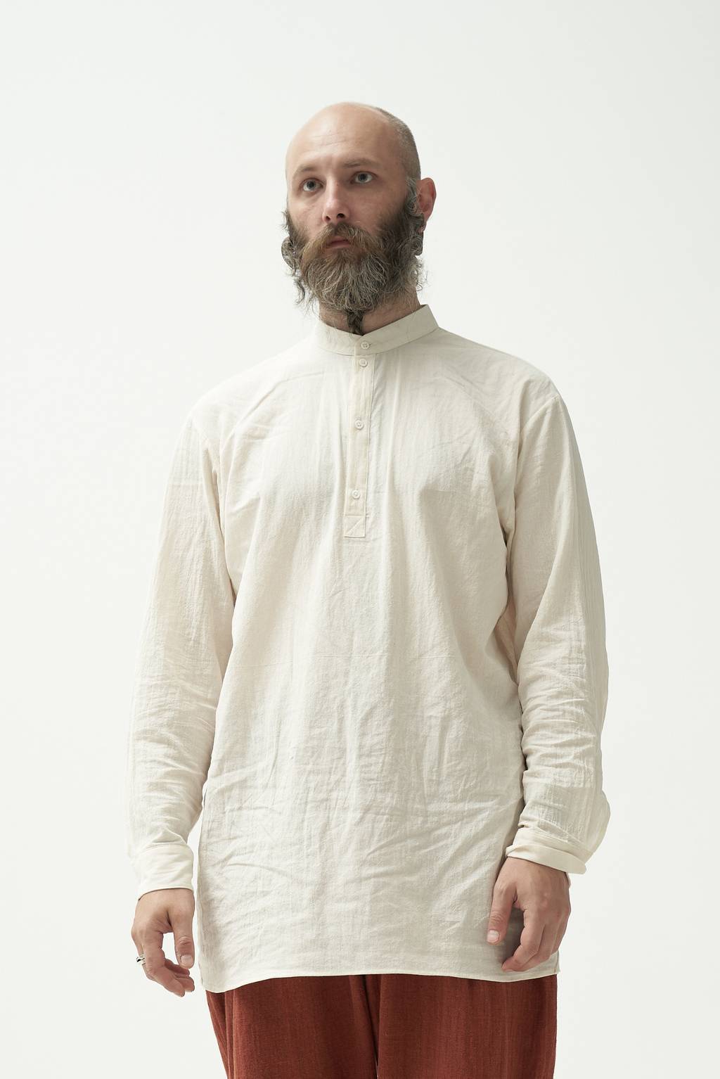 Basic washed cotton shirt