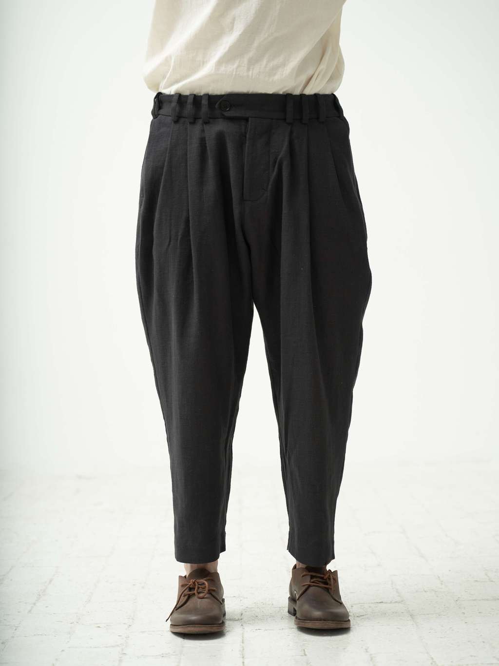 Dark grey relaxed fit trousers