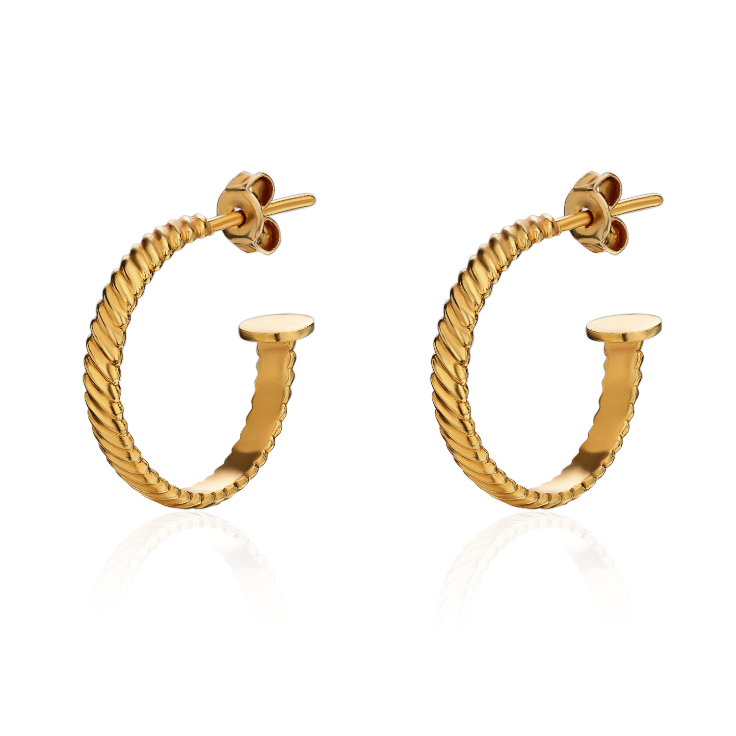 Серьги FALX RINGS позолота