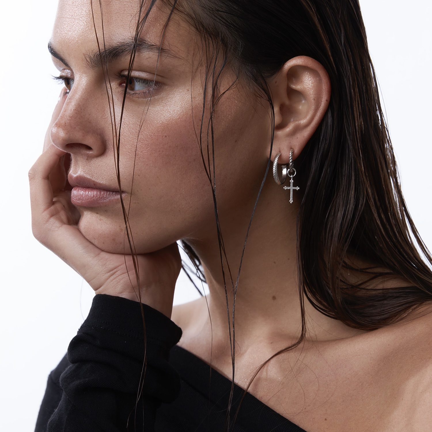 Серьги FALX RINGS серебро