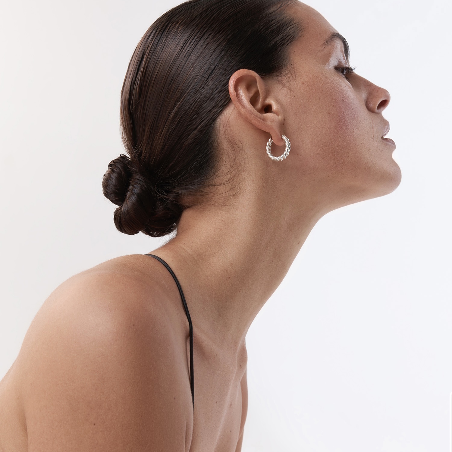 Серьги HELIX RINGS серебро