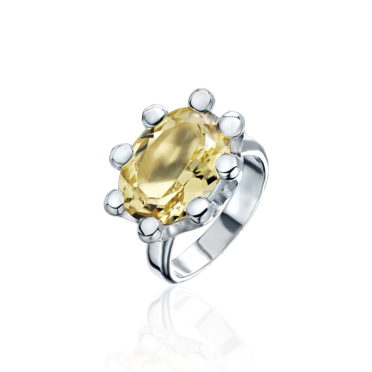 Кольцо MINERAL с лимонным Кварцем