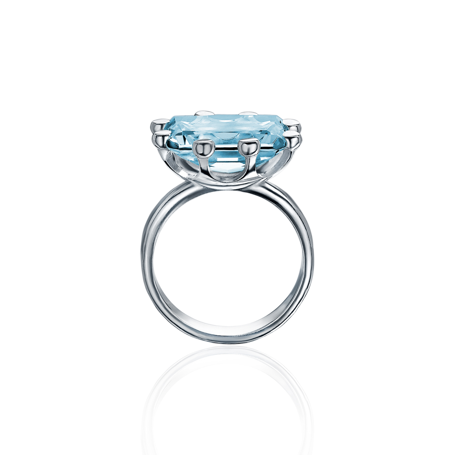 Кольцо MINERAL с голубым Топазом