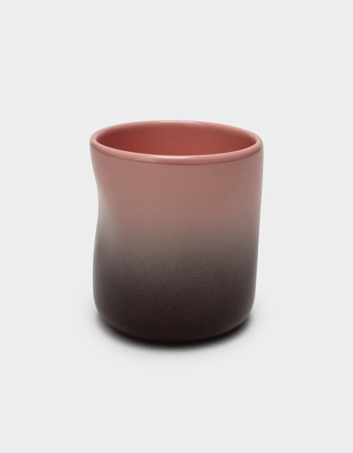 Стакан мятый Омбре коричнево-розовый 350 мл