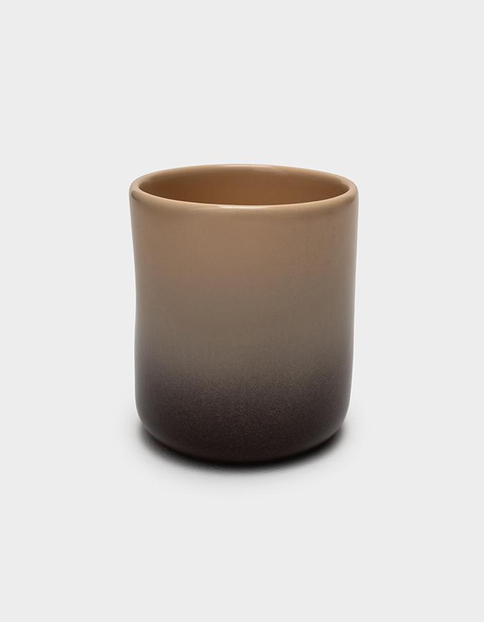 Стакан мятый Омбре коричнево-бежевый 350 мл