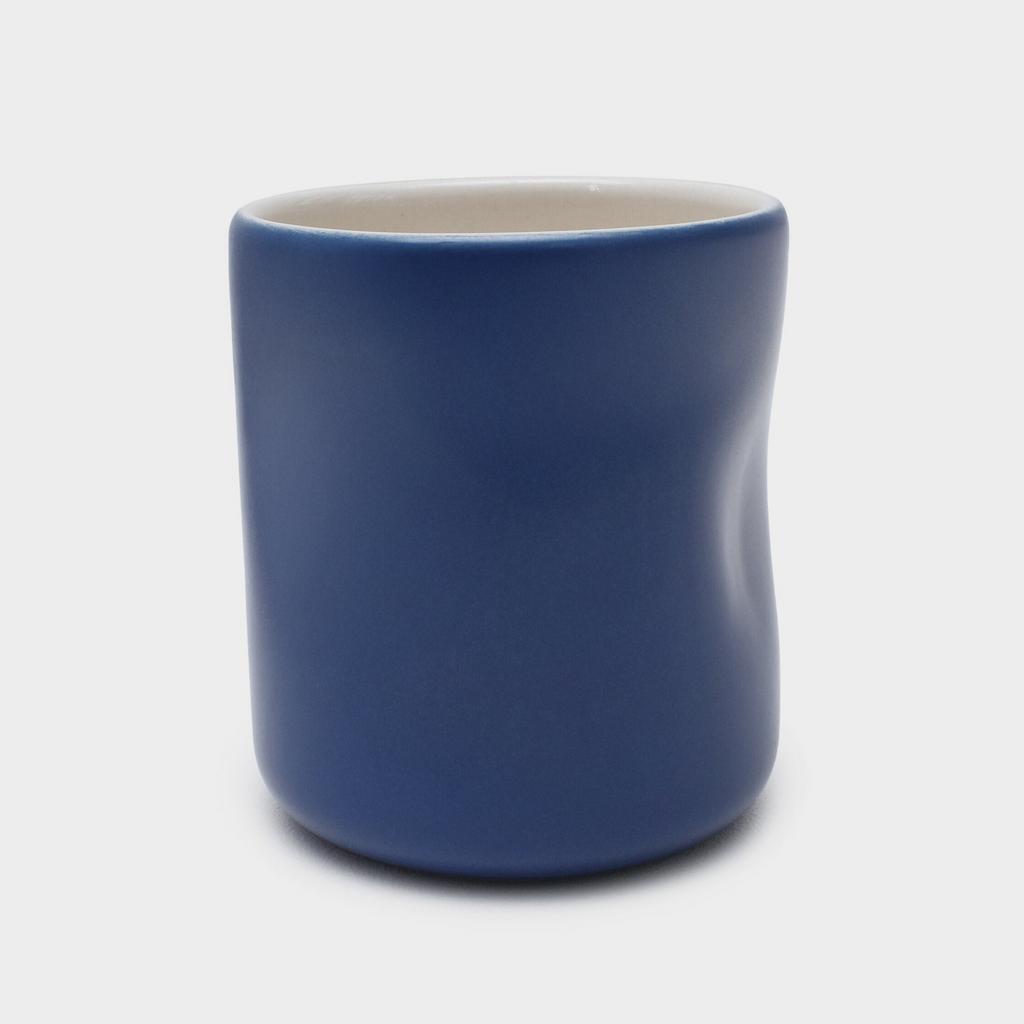 Стакан мятый фирменный синий 350 мл