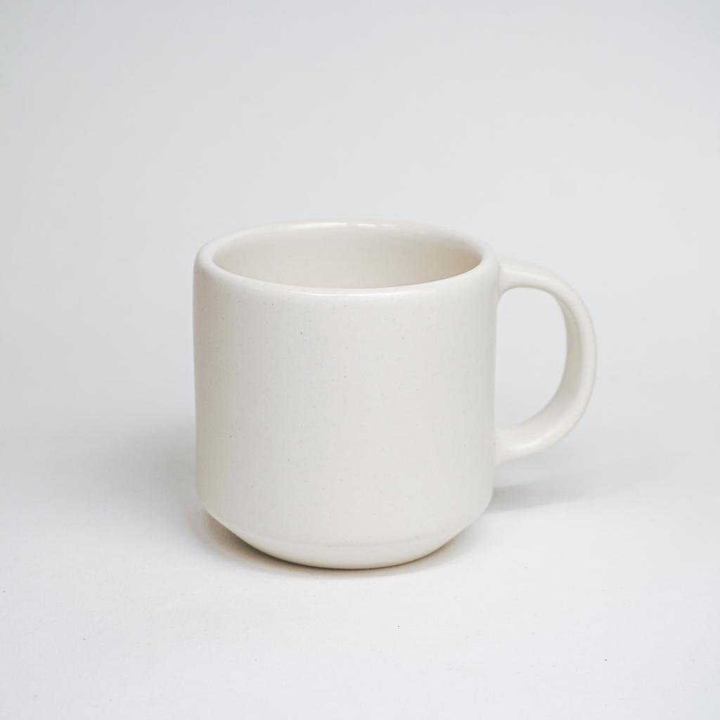 Кружка белая матовая с подкосом 350 мл