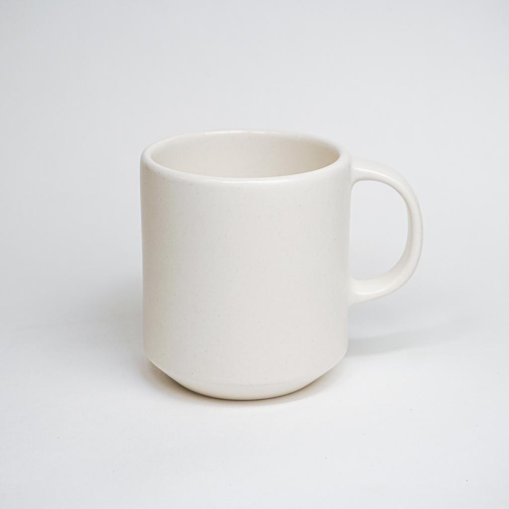 Кружка белая матовая с подкосом 450 мл