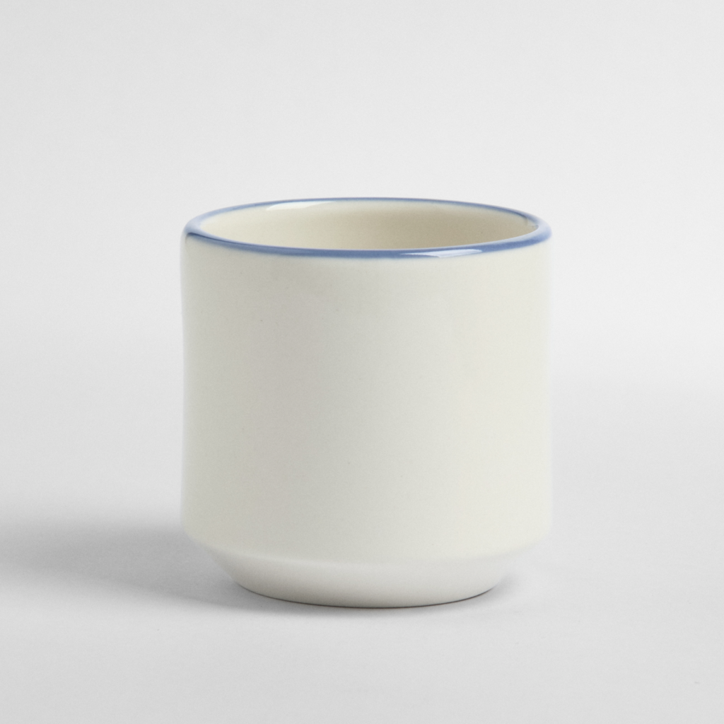 Стакан с синим кантом 350 мл