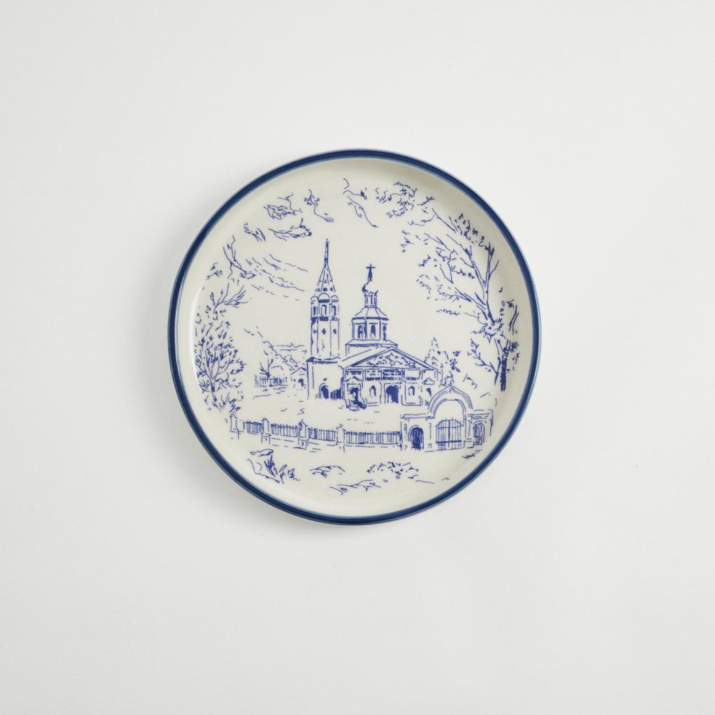 Тарелка 16см с рисунком Собор. SALOEV. и Дмитрий Кошеленко