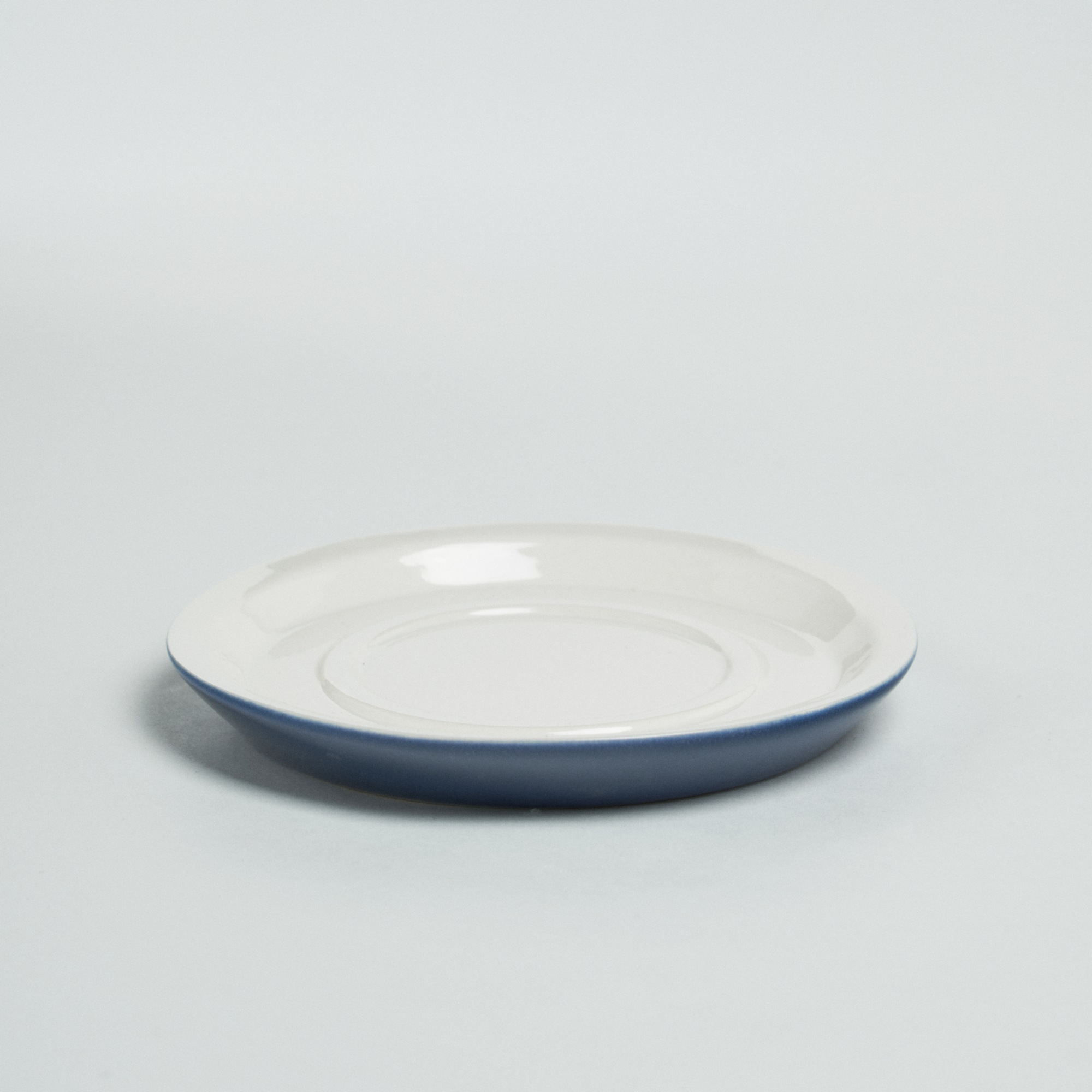 Блюдце 13см бело-синее