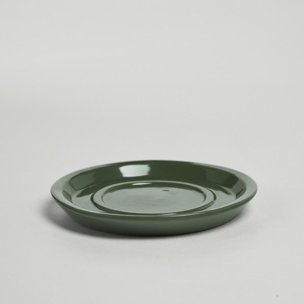 Блюдце 13см зеленое