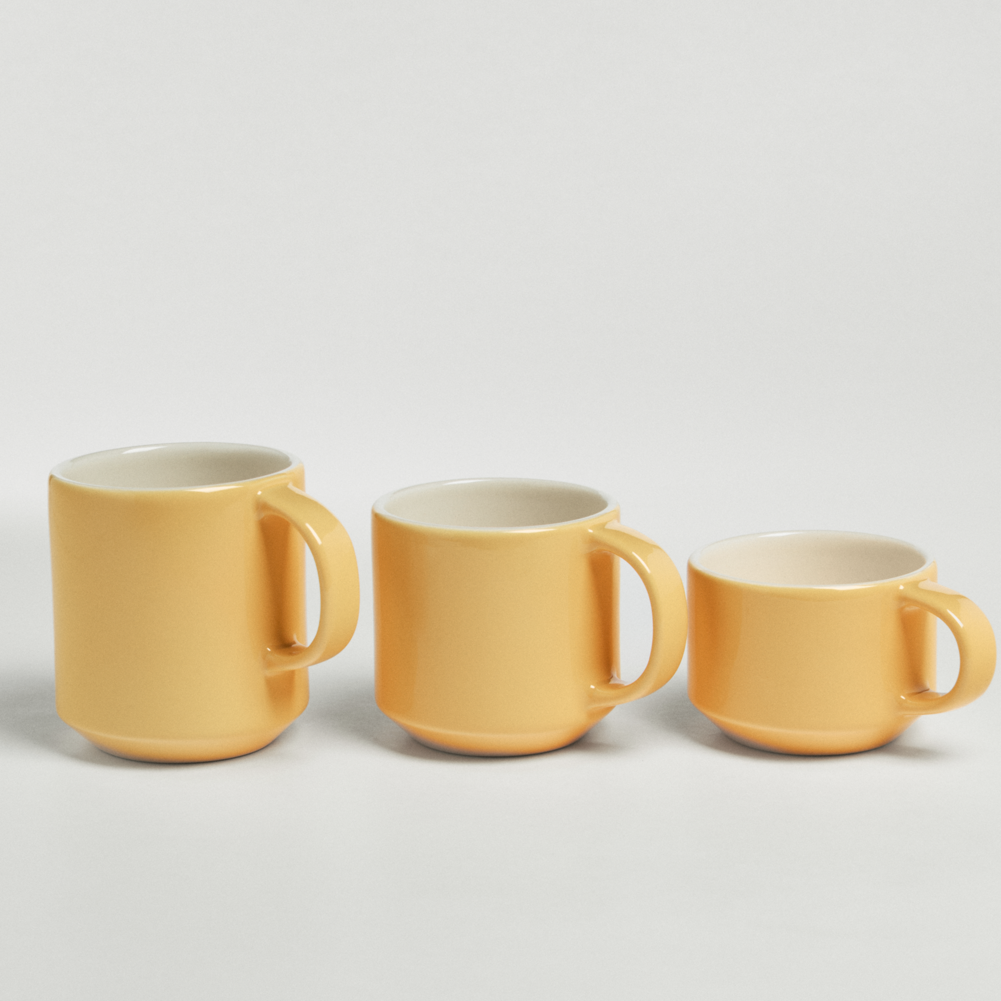 Кружка 250/350/450 мл. Цвет желтый.