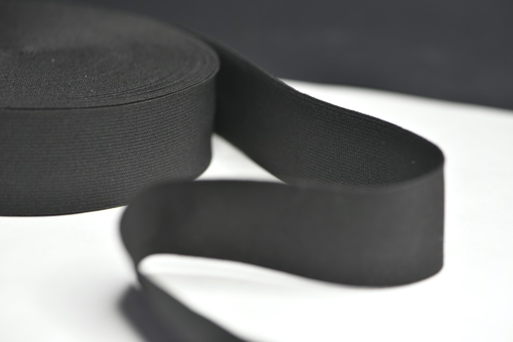 Резинка тканая Черная 40 мм