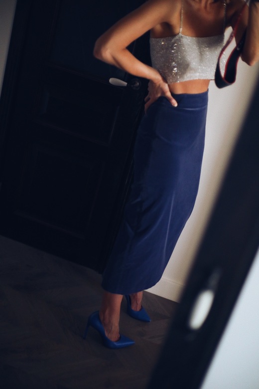 ЮБКА-КАРАНДАШ ИЗ ВИНТАЖНОГО БАРХАТА