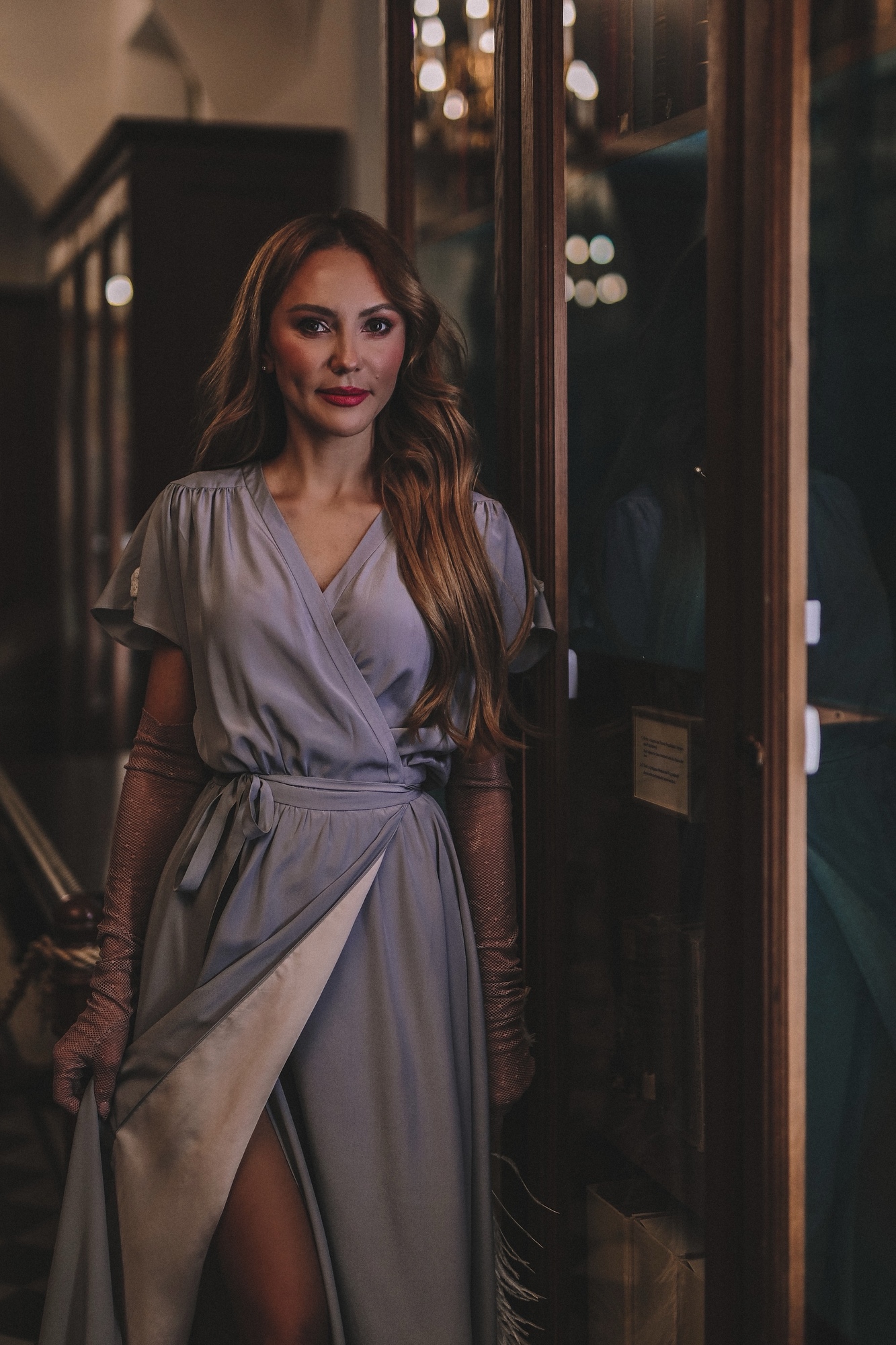 ПЛАТЬЕ НА ЗАПАХ ИЗ ШЁЛКА