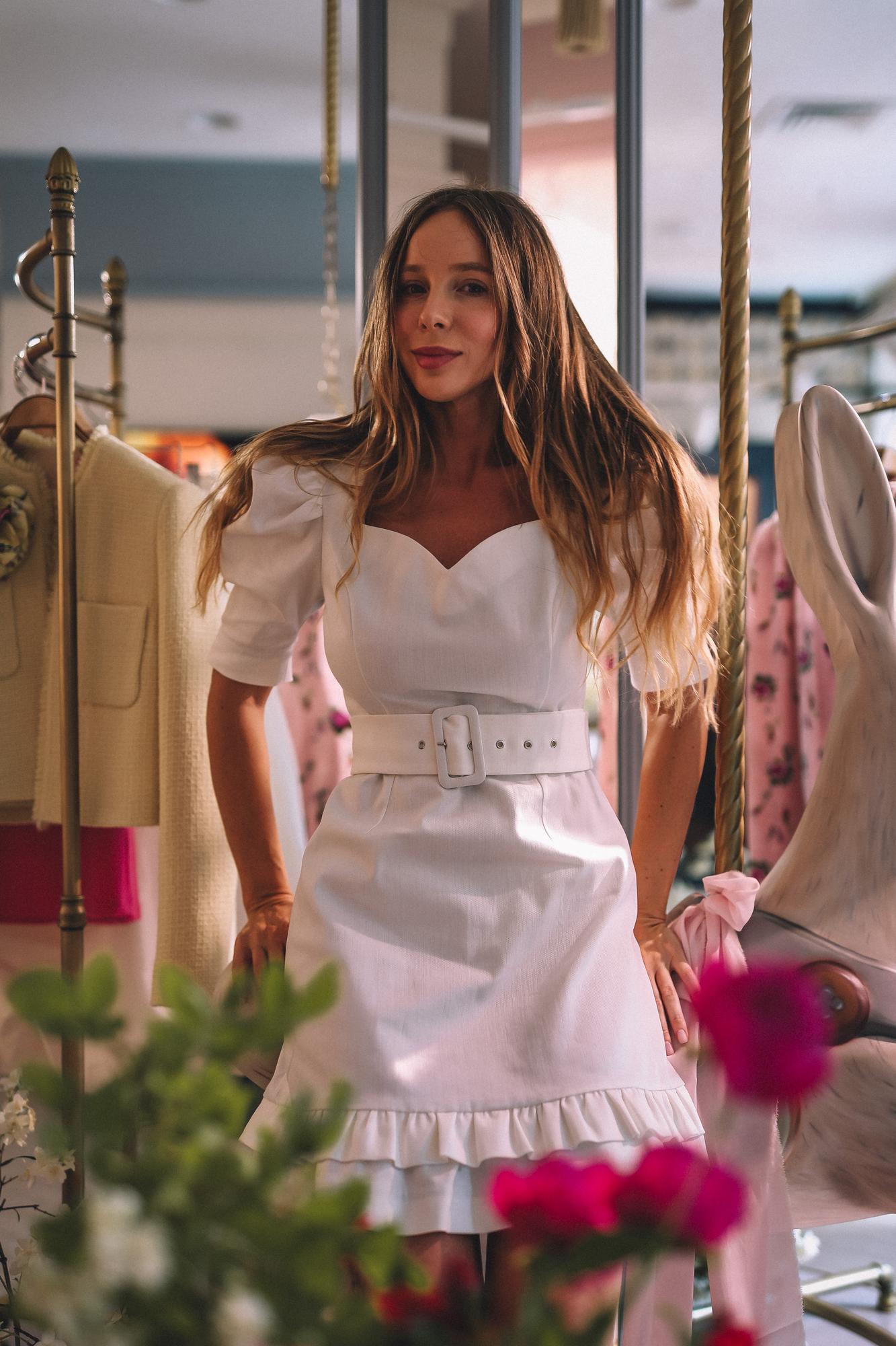 БЕЛОЕ ДЖИНСОВОЕ ПЛАТЬЕ МИНИ