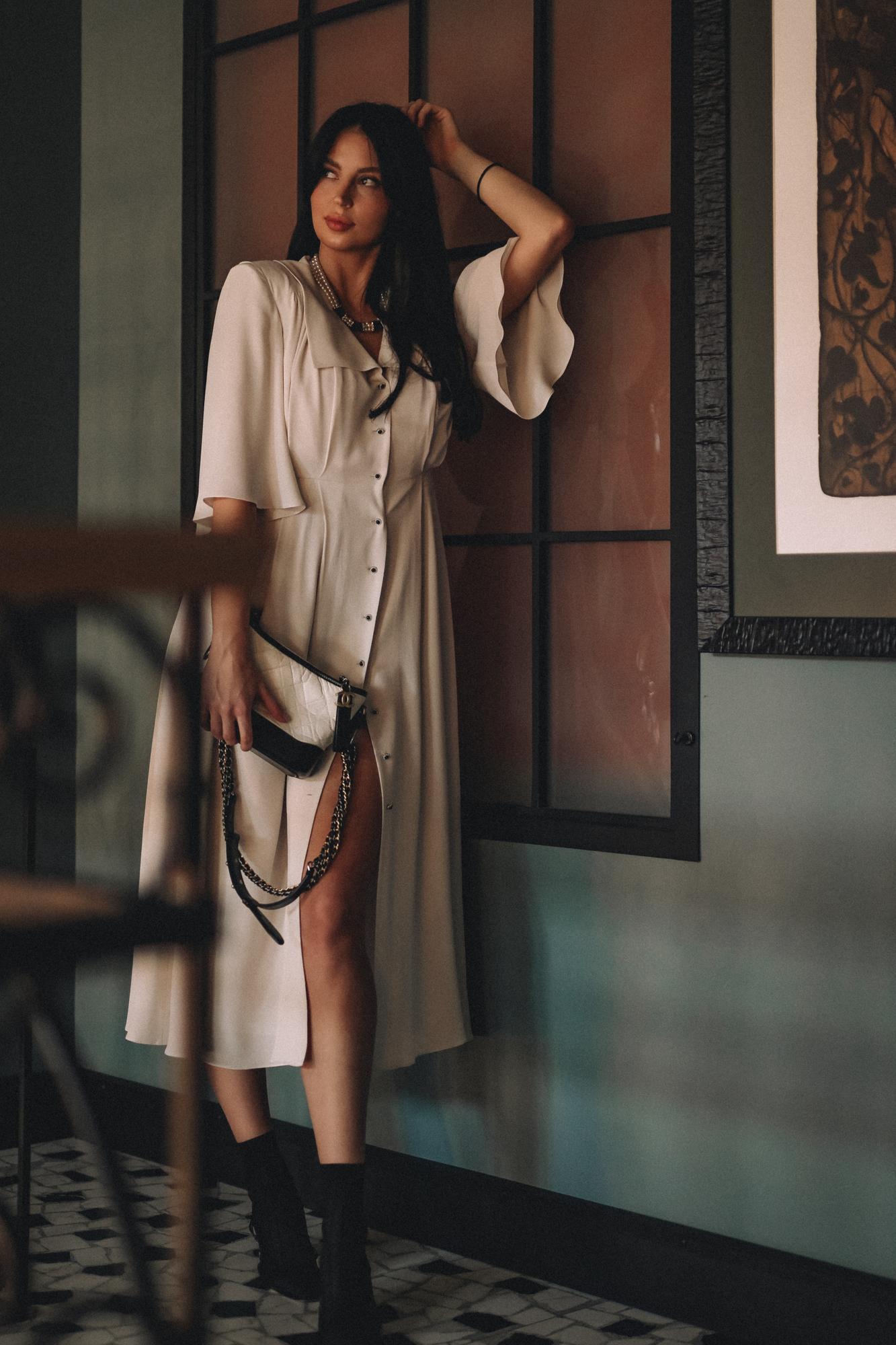 ПЛАТЬЕ С ОБЪЁМНЫМ ВОРОТНИКОМ В РЕТРО-СТИЛЕ