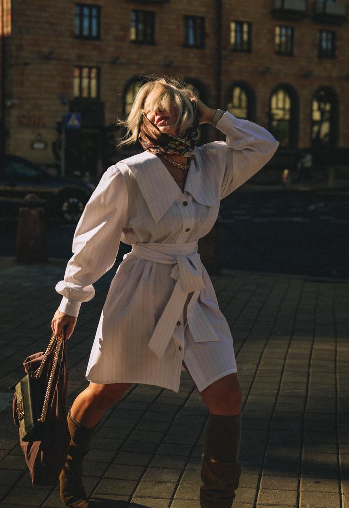 ПЛАТЬЕ-РУБАШКА ПОД ПОЯС