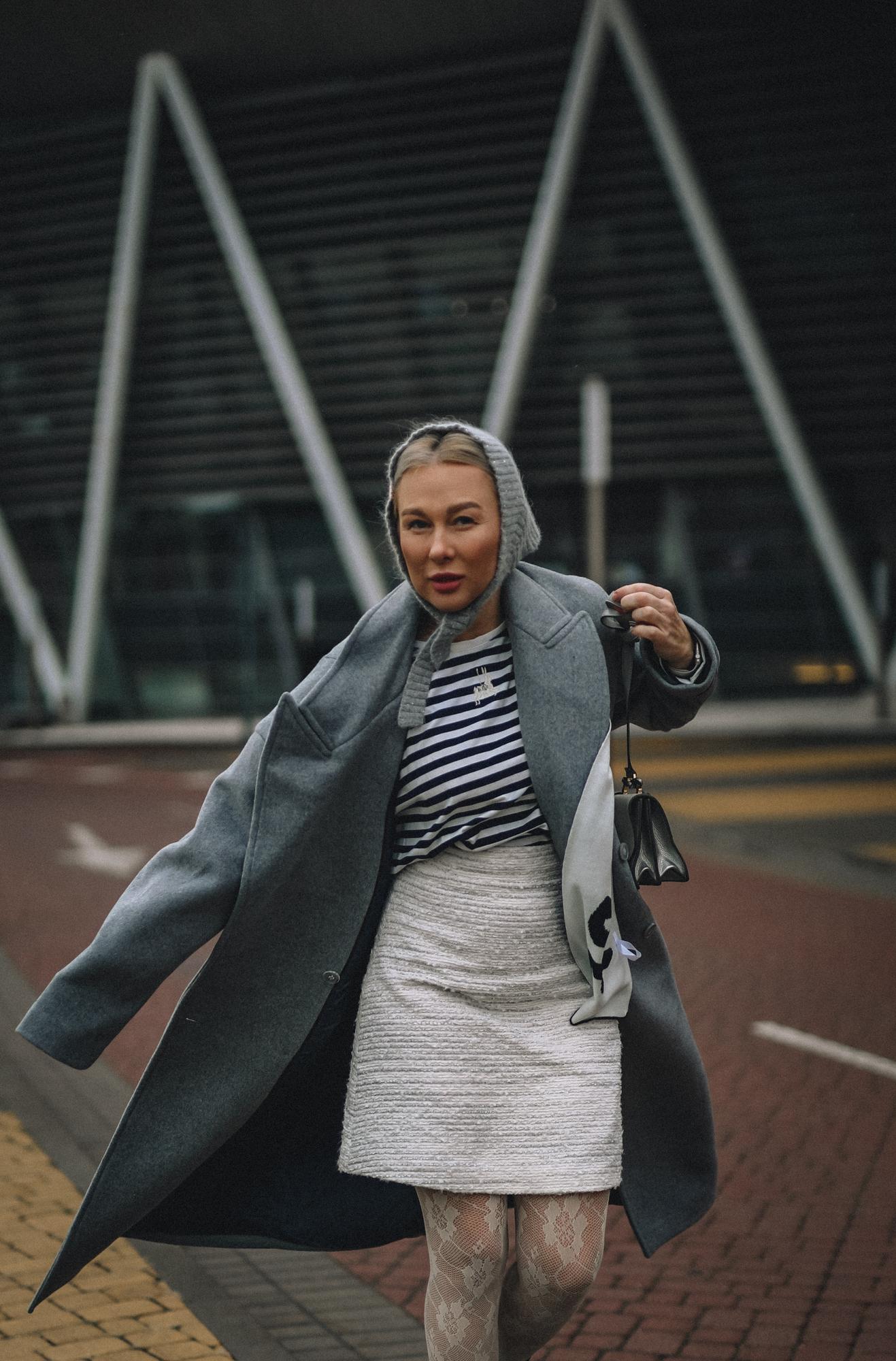 ЮБКА МИНИ А-СИЛУЭТА ИЗ ТВИДА