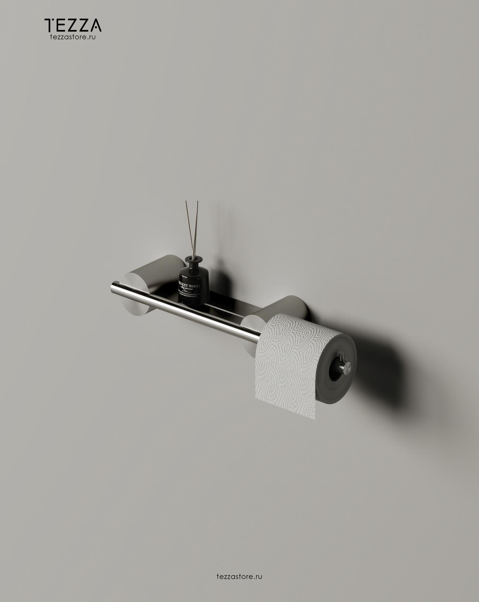 Бумагодержатель Tezza Rollo Art с местом хранения