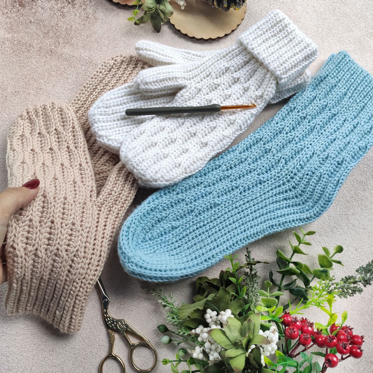 СЕТ 2 мк варежки + носки