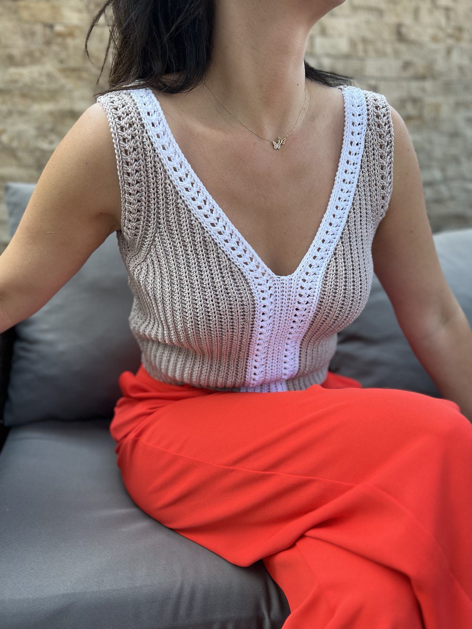 Майка крючком