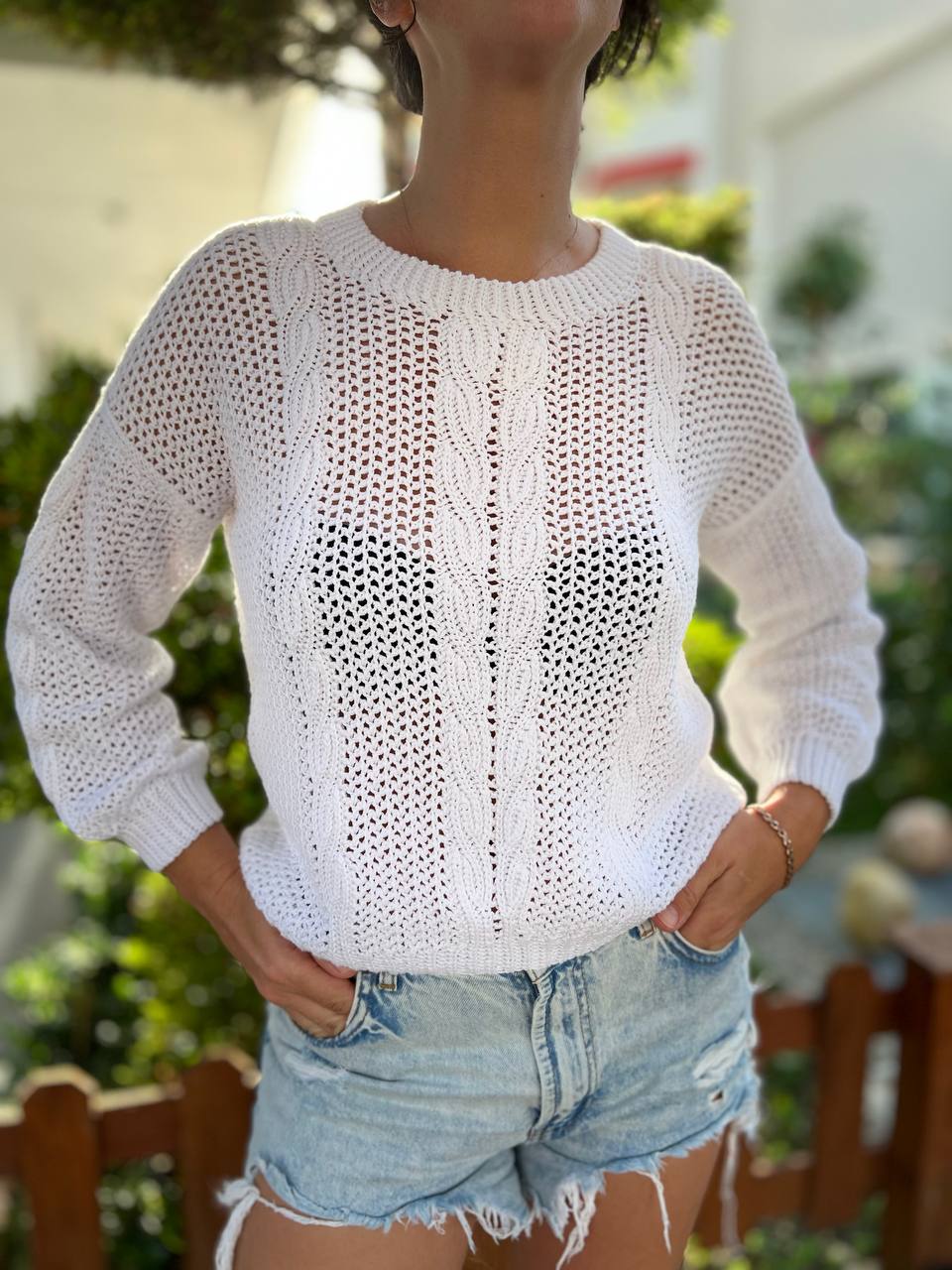 Джемпер с косами «Excellence»