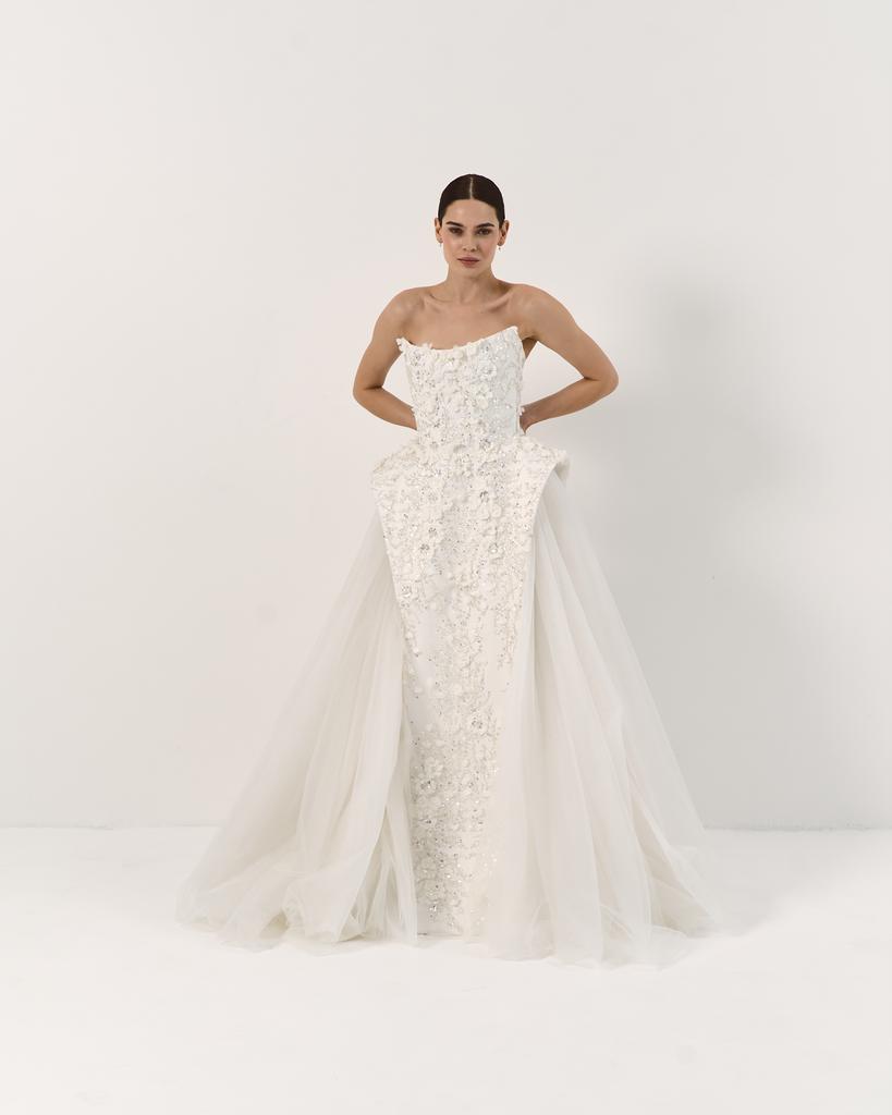 -50%  Пышное платье из объемного расшитого кружева