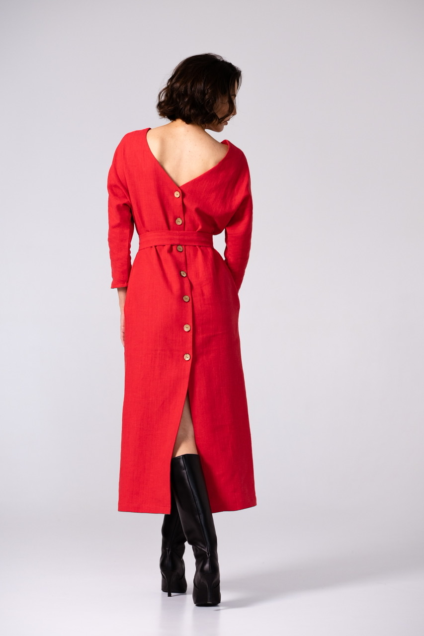 Платье из крапивы French Red