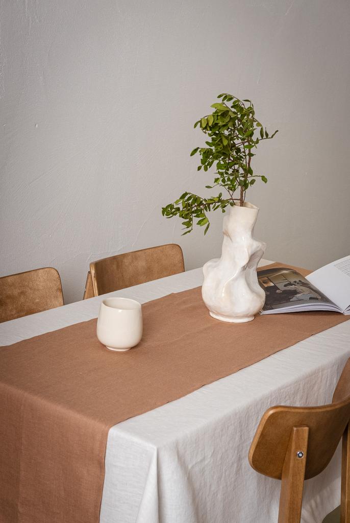 Льняной раннер Sand