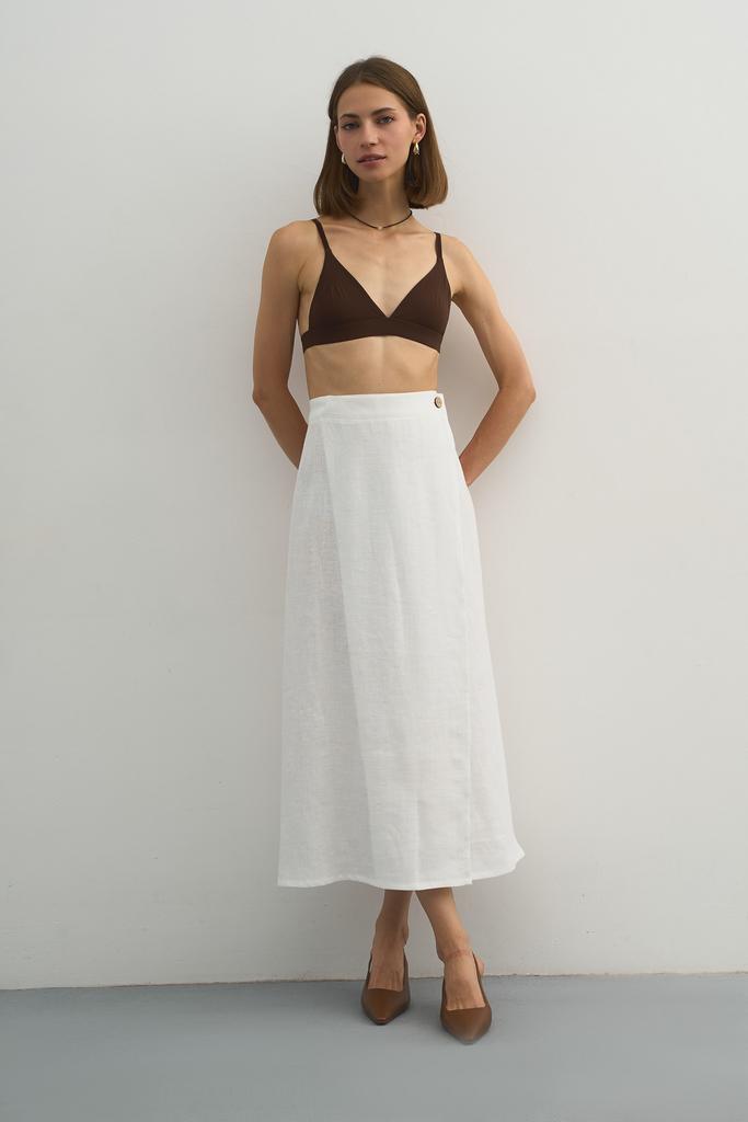 Юбка льняная миди Alaska