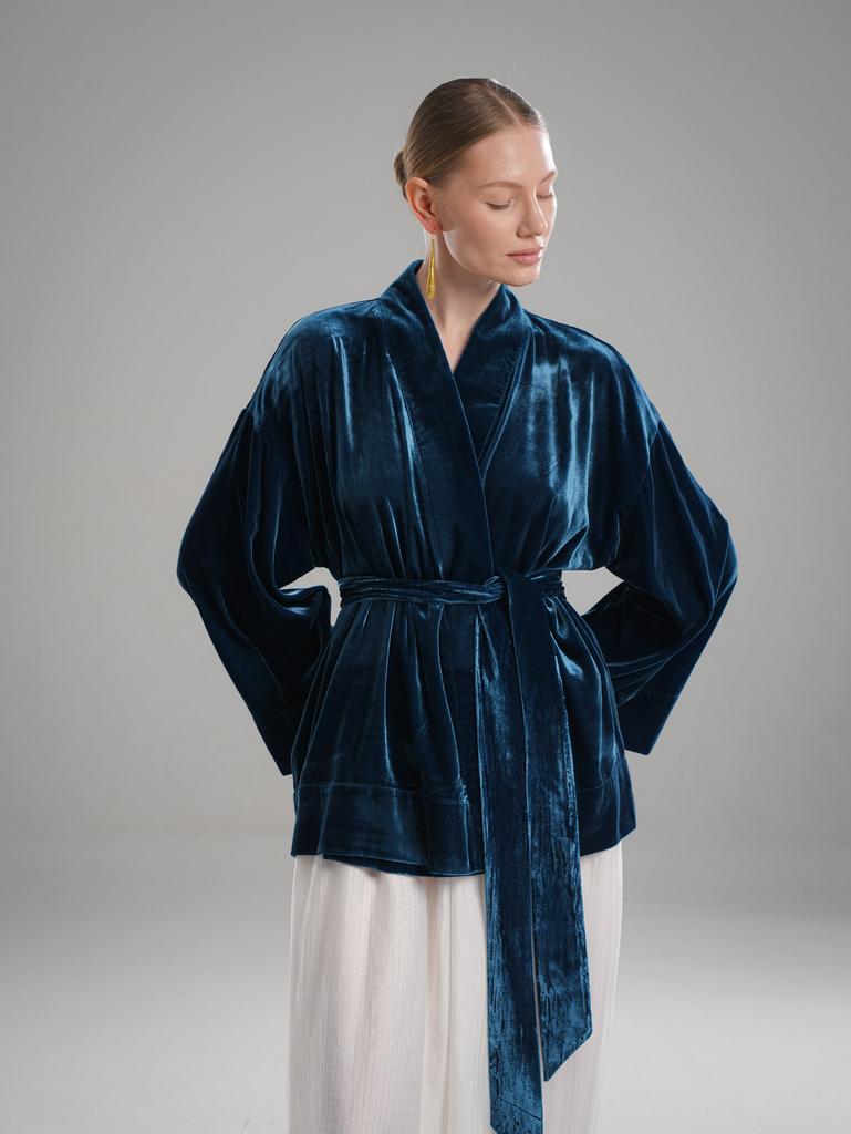Кимоно из бархата Птица Счастья