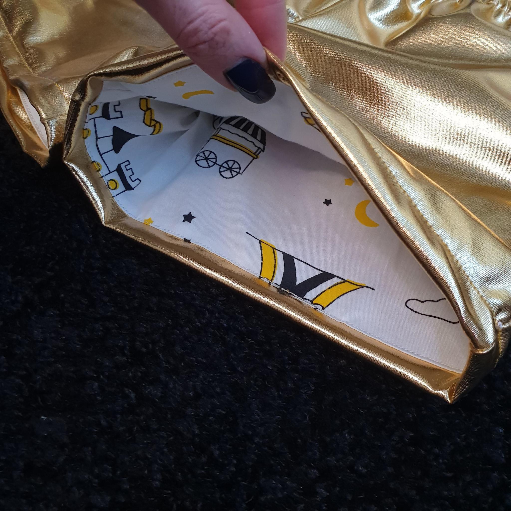 Шорты "Metallic" Gold