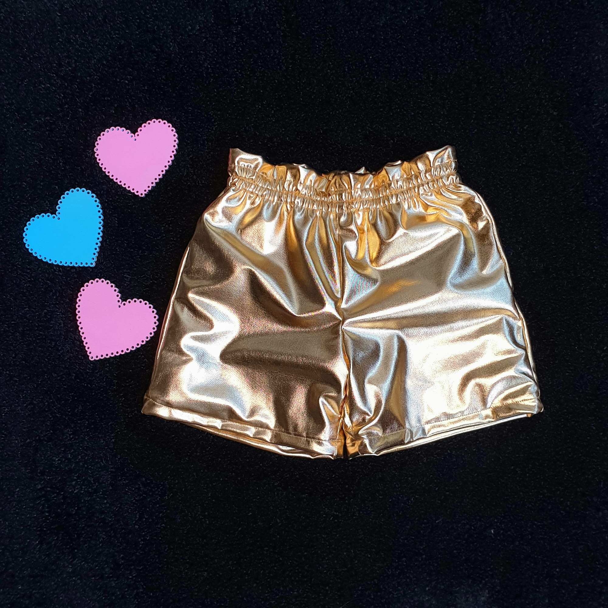 Шорты "Metallic" Gold