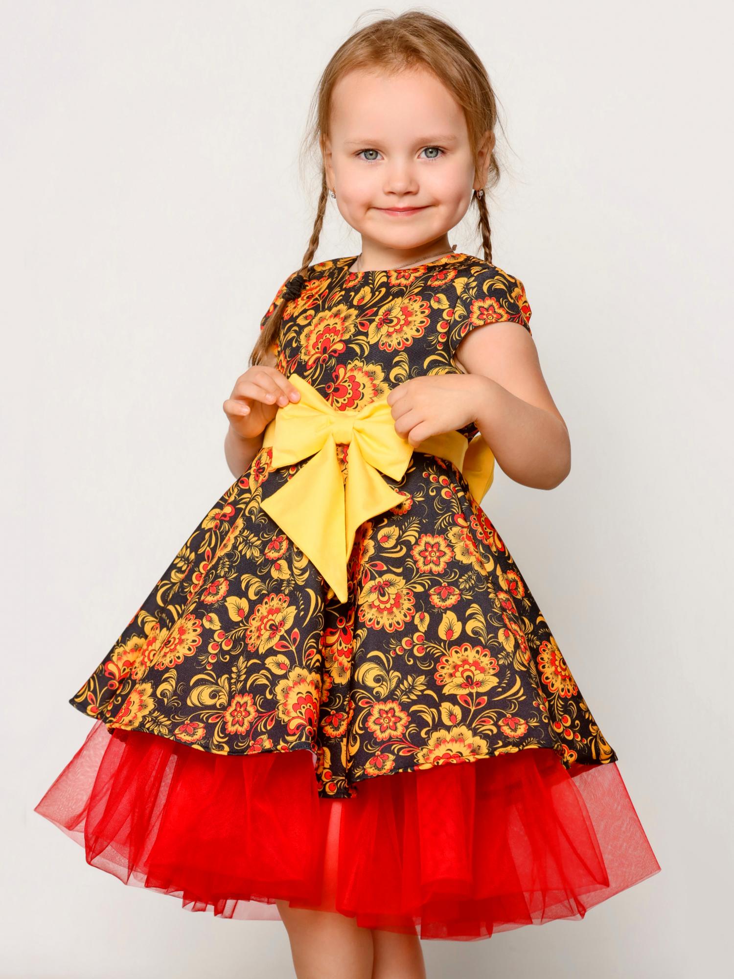 Платье "Flower" Цветущая Хохлома