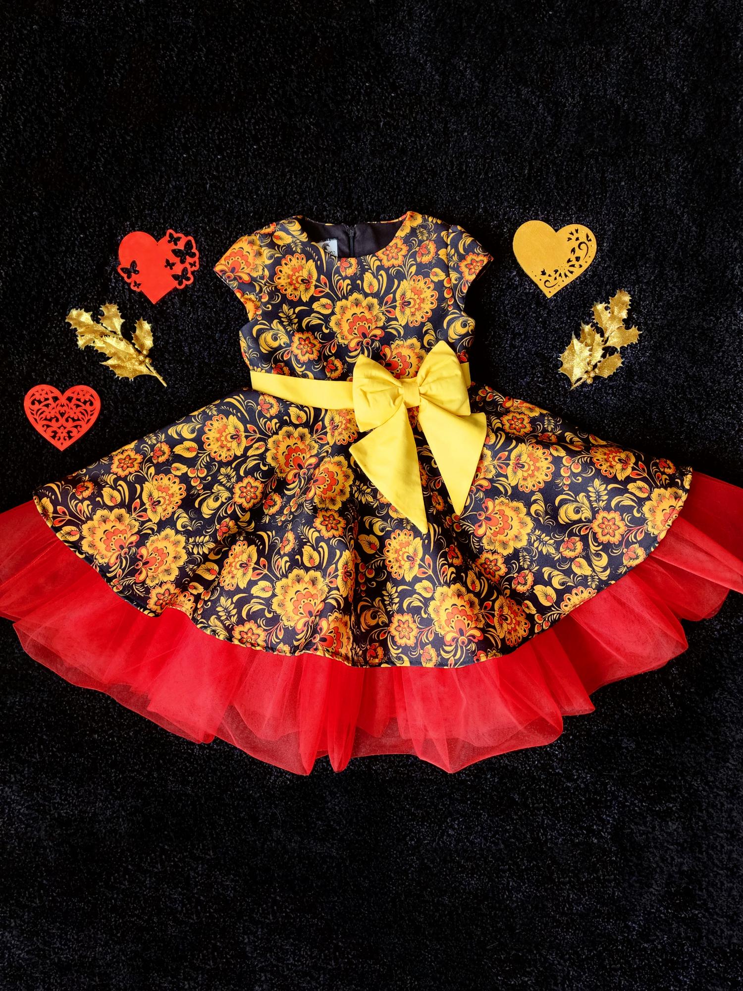 Платье "Flower" Цветущая Хохлома