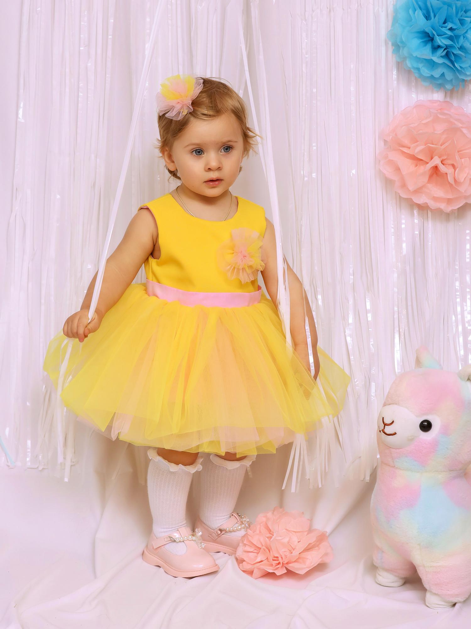 Платье "Ballerina" Yellow-Pink