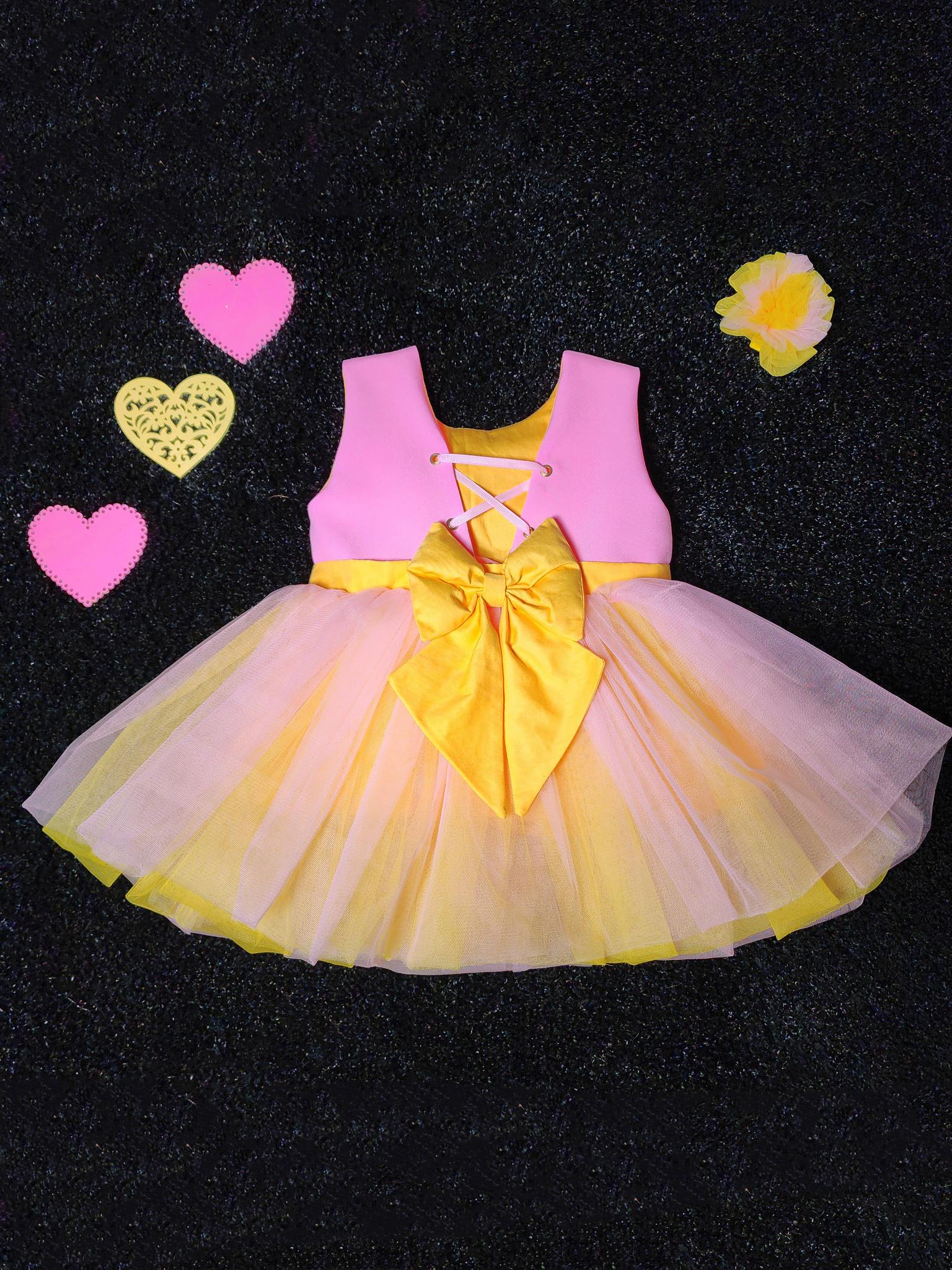 Платье "Ballerina" Pink-Yellow