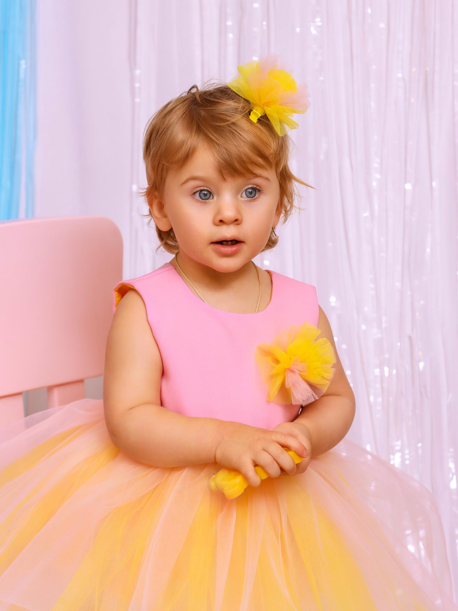 Платье "Ballerina" Pink-Yellow