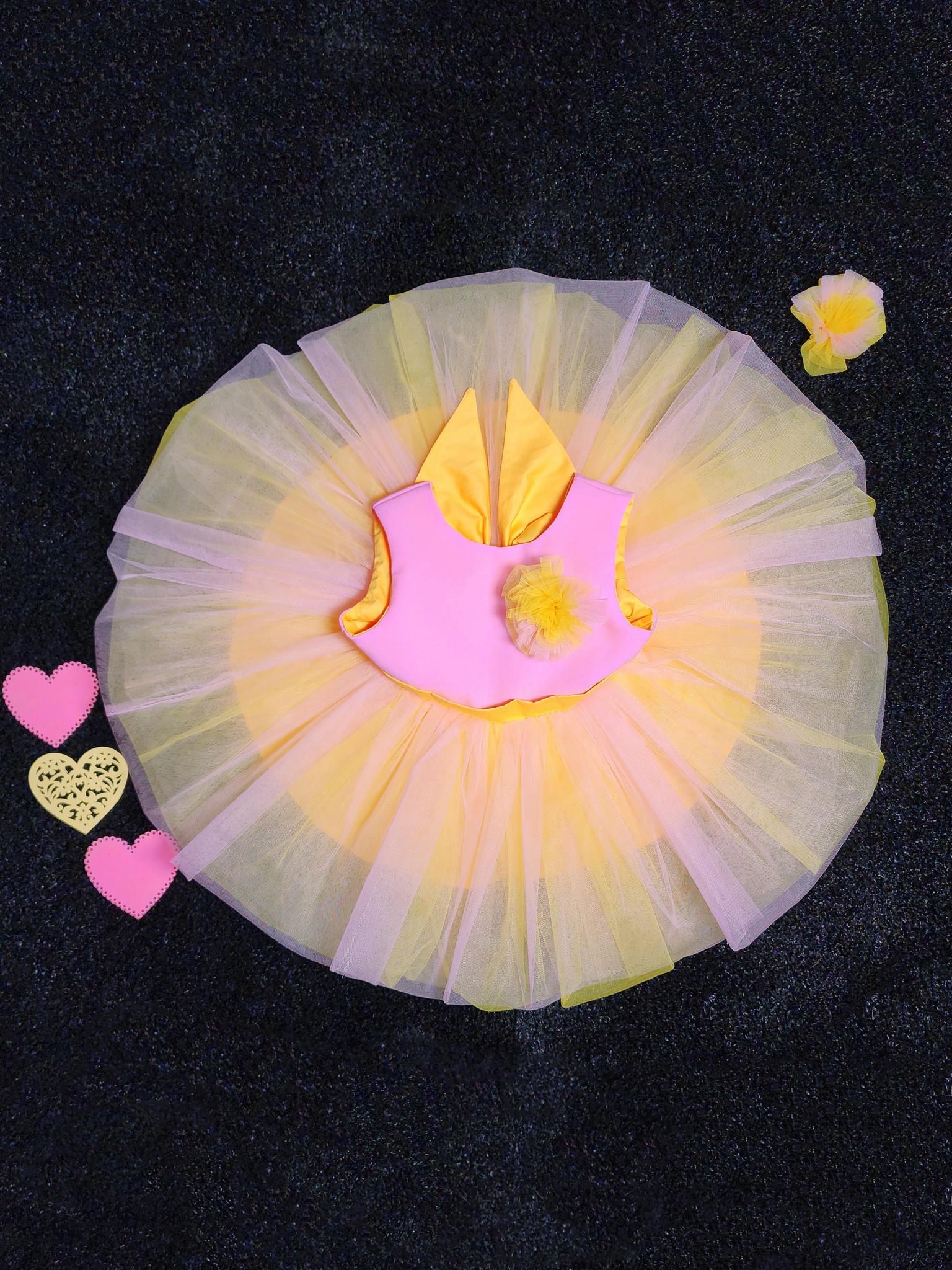 Платье "Ballerina" Pink-Yellow