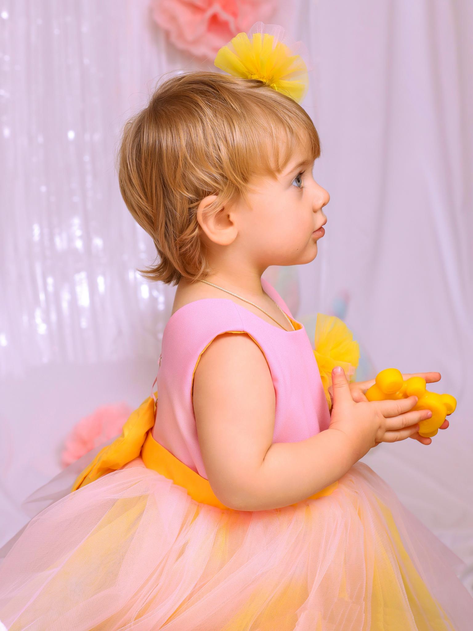 Платье "Ballerina" Pink-Yellow