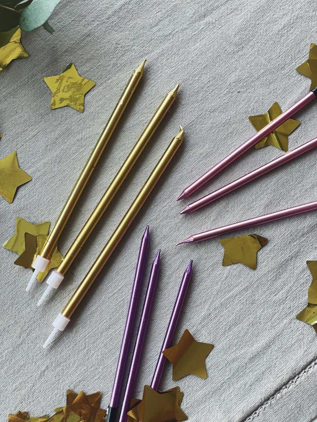 Праздничные высокие свечи