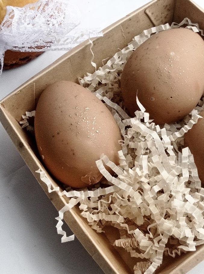 Шоколадные яйца без подставки