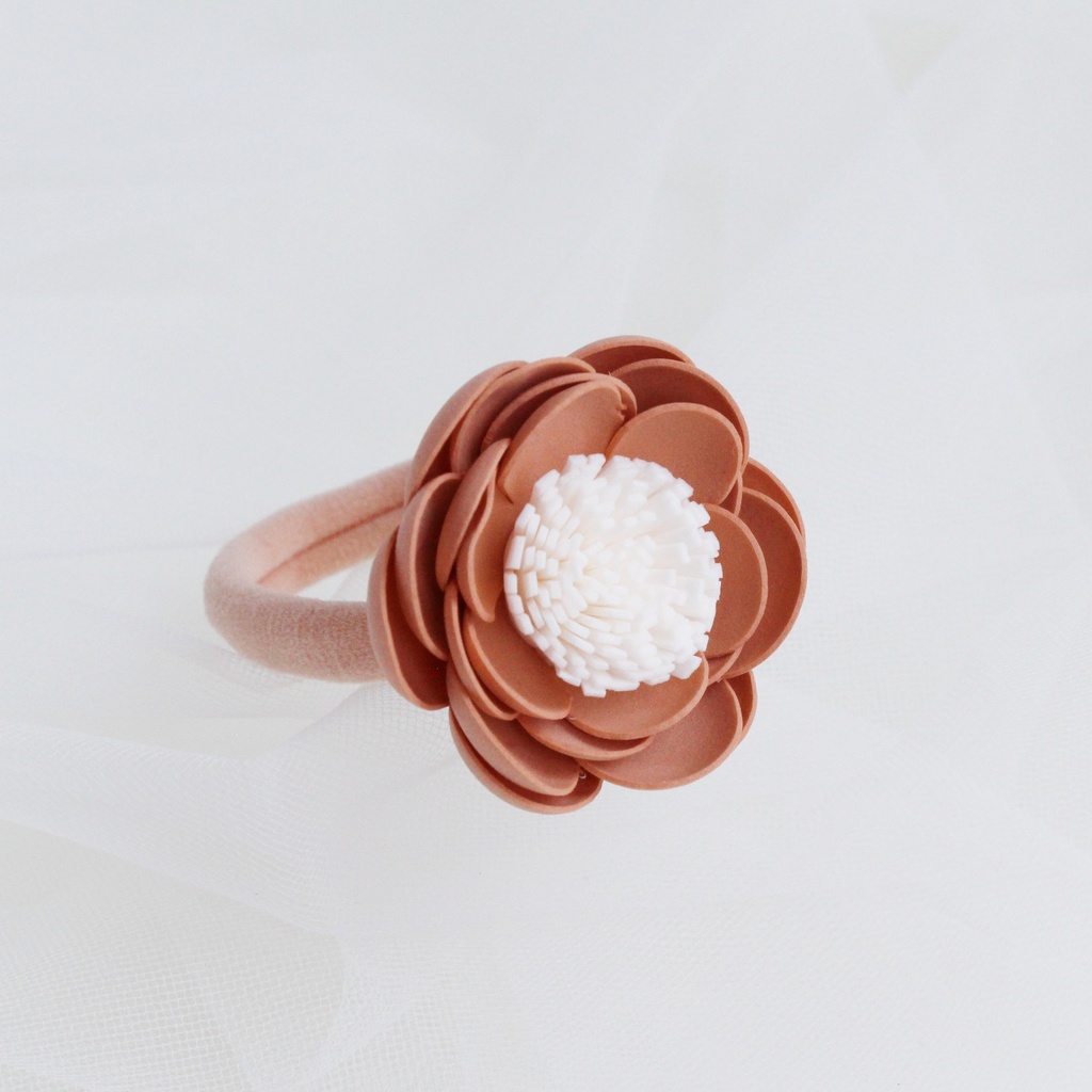 Резика "Фоамирановый цветок" цвет светло-абрикосовый