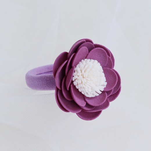 Резика "Фоамирановый цветок" цвет сиреневый