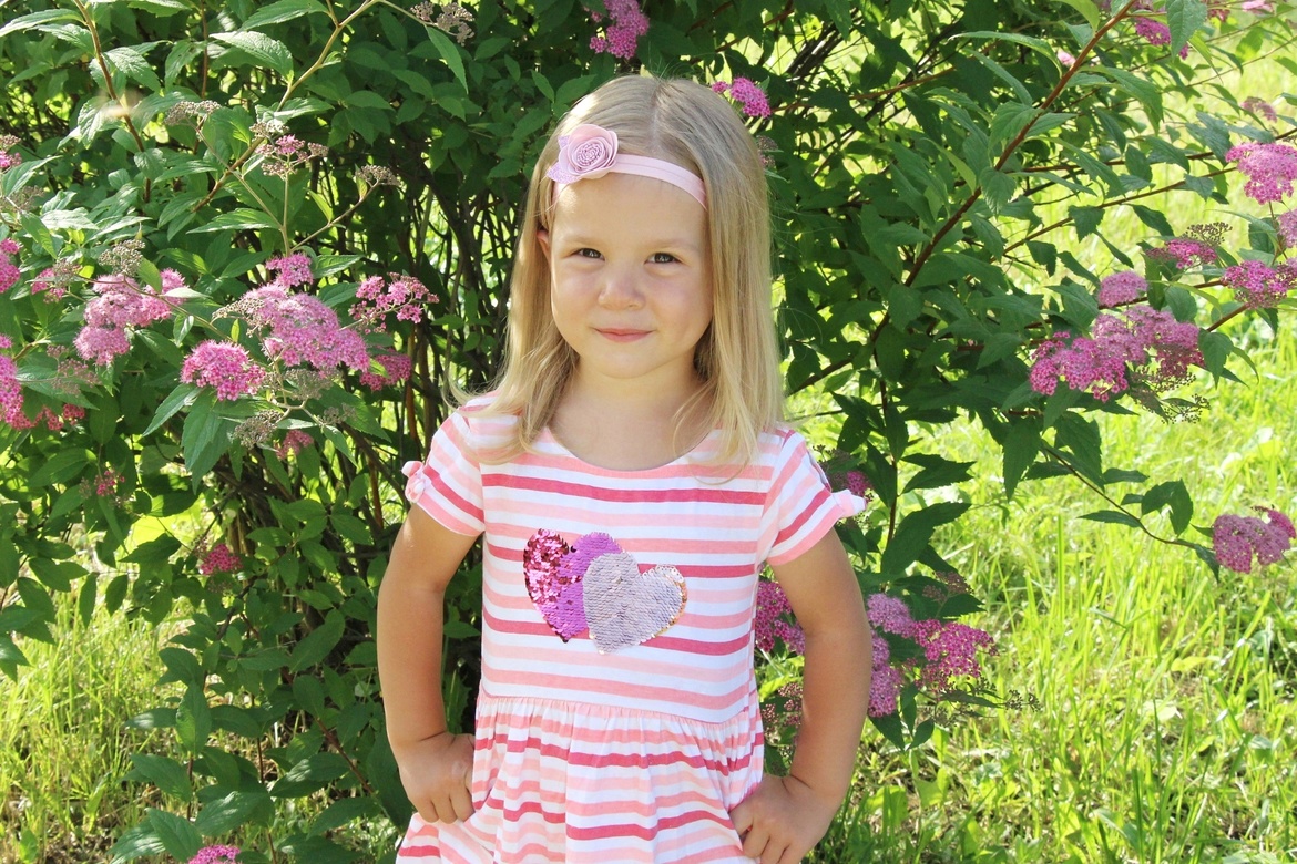 Повязка на голову "Фоамирановый цветочек" цвет розовый