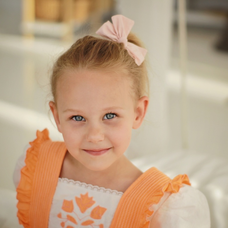 Резинка "Хлопковый бант" цвет светло-розовый