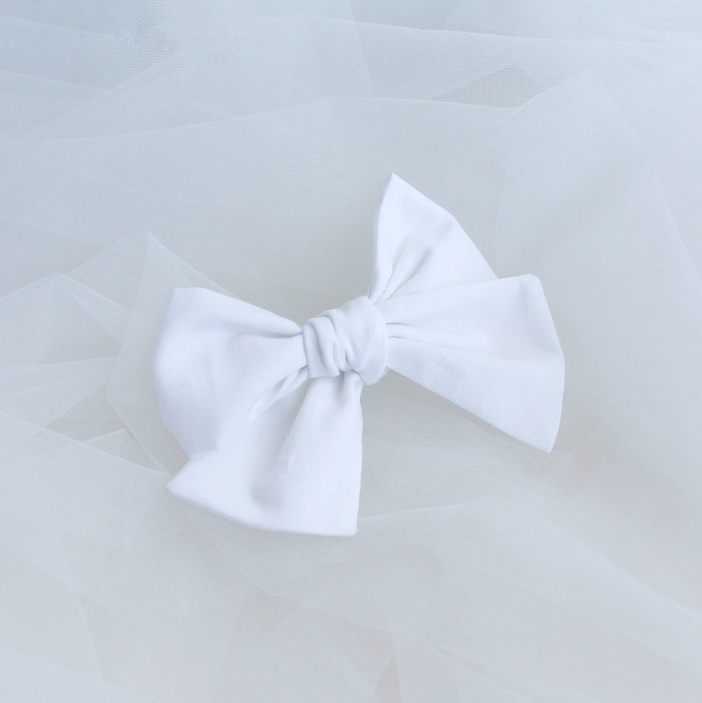 Резинка "Хлопковый бант"  белый